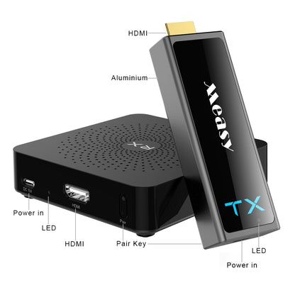 Measy W2H Mini2 60GHz Full HD 1080P Wireless 3D Transmission Kit, Transmission Distance: 30m, UK Plug - Set Top Box & Accessories by Measy | Online Shopping UK | buy2fix