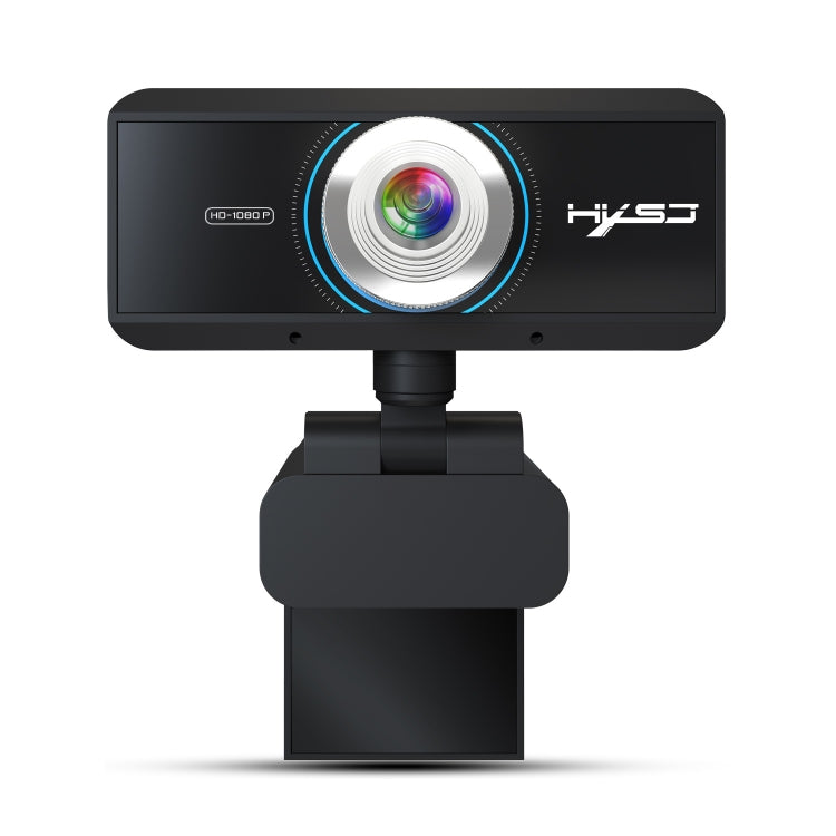 HXSJ S4 1080P Adjustable 180 Degree HD Manual Focus Video Webcam PC Camera with Microphone(Black) - HD Camera by HXSJ | Online Shopping UK | buy2fix