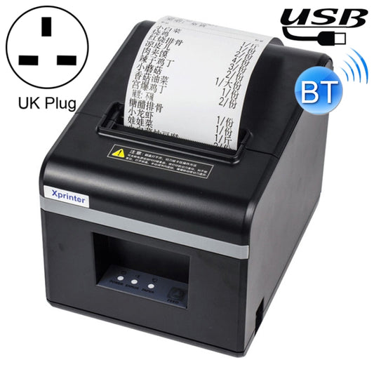 Xprinter N160II USB+Bluetooth Interface 80mm 160mm/s Automatic Thermal Receipt Printer, UK Plug - Consumer Electronics by Xprinter | Online Shopping UK | buy2fix