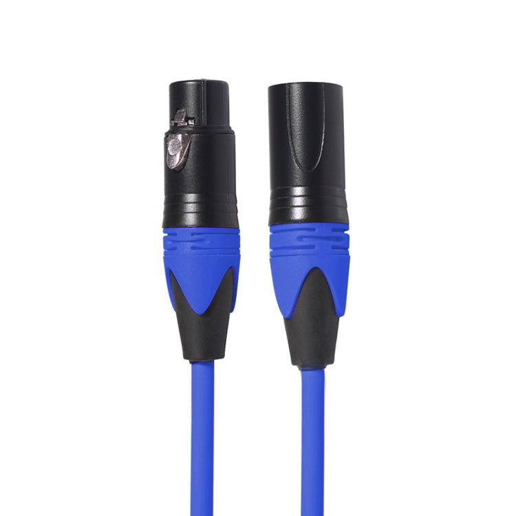 XRL Male to Female Microphone Mixer Audio Cable, Length: 5m (Blue) - Consumer Electronics by buy2fix | Online Shopping UK | buy2fix