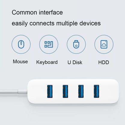 Original Xiaomi 4 Ports USB3.0 Hub with Stand-by Power Supply Interface USB Hub Extender Extension Connector Adapter(White) - Computer & Networking by Xiaomi | Online Shopping UK | buy2fix
