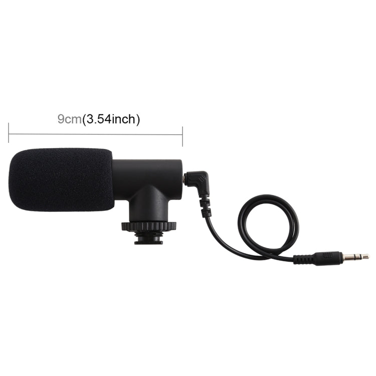 PULUZ 3.5mm Audio Stereo Recording Vlogging Professional Interview Microphone for DSLR & DV Camcorder, Smartphones - Camera Microphone by PULUZ | Online Shopping UK | buy2fix