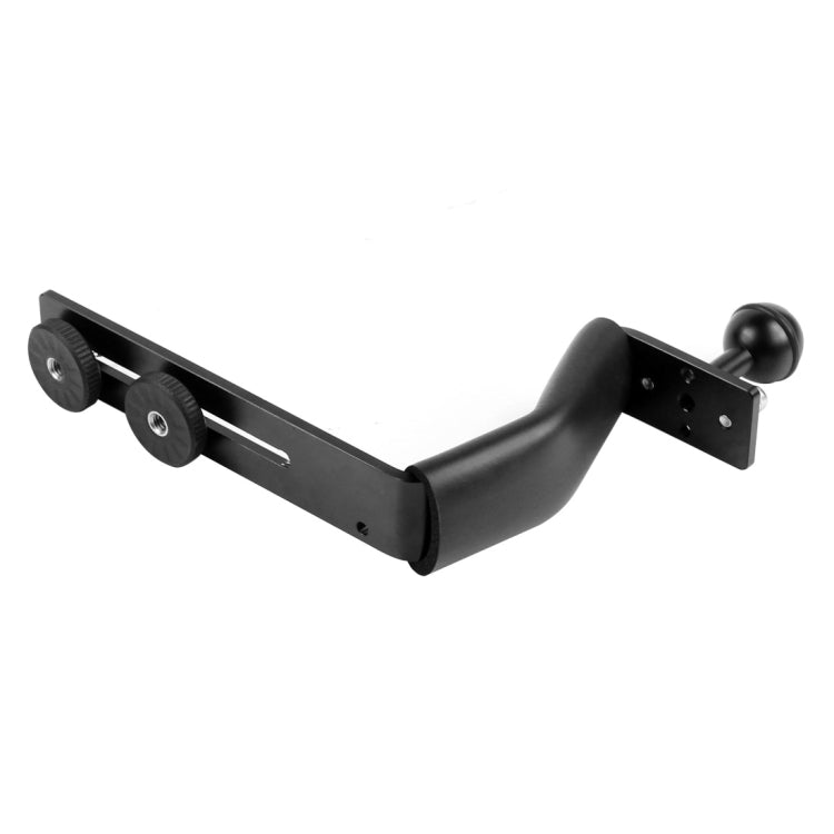 PULUZ Z Shape Aluminum Alloy Handle Bracket Extension Arm Holder for Diving Underwater Photography System - Camera Accessories by PULUZ | Online Shopping UK | buy2fix