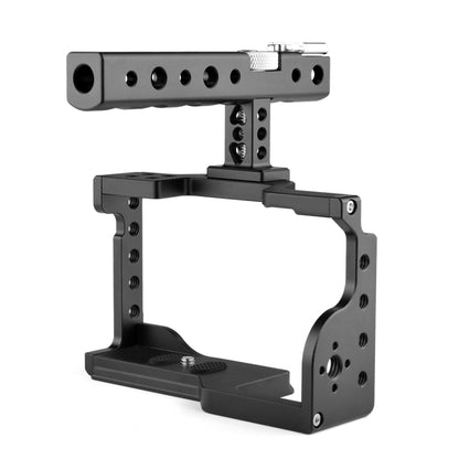 PULUZ Video Camera Cage Stabilizer with Handle for Sony A6600 / ILCE-6600(Black) - Camera Accessories by PULUZ | Online Shopping UK | buy2fix