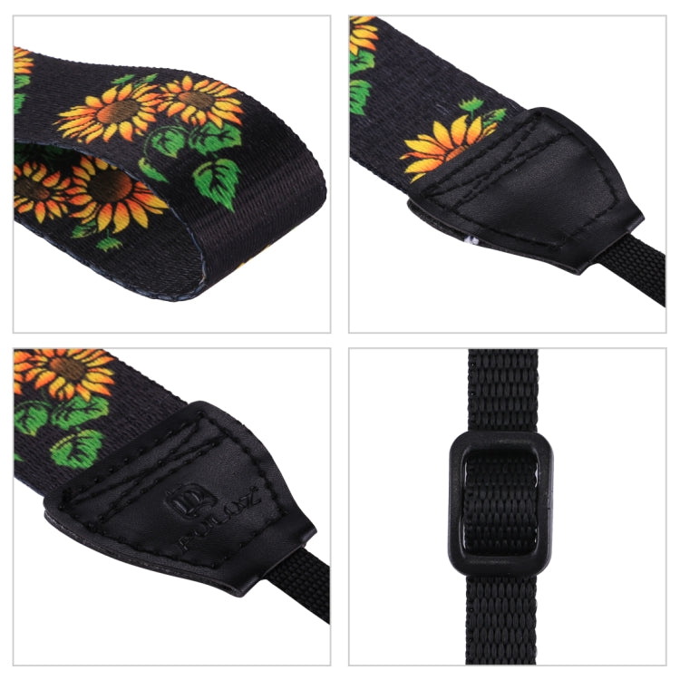 PULUZ Retro Ethnic Style Multi-color Series Sunflower Shoulder Neck Strap Camera Strap for SLR / DSLR Cameras - Camera Accessories by PULUZ | Online Shopping UK | buy2fix