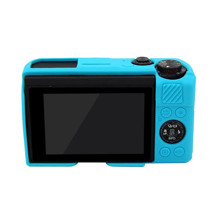 PULUZ Soft Silicone Protective Case for Canon EOS G7 X Mark II(Blue) - Camera Accessories by PULUZ | Online Shopping UK | buy2fix