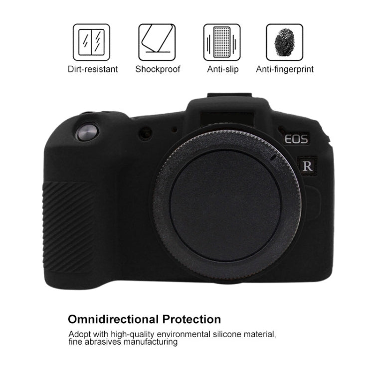 PULUZ Soft Silicone Protective Case for Canon EOS RP(Black) - Camera Accessories by PULUZ | Online Shopping UK | buy2fix