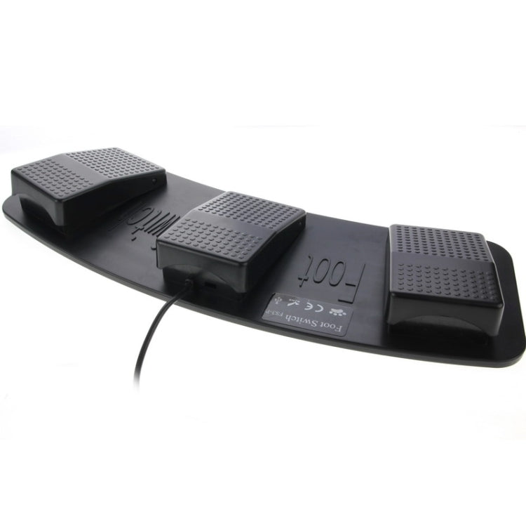 PC USB Triple Action Foot Switch(Black) - Computer & Networking by buy2fix | Online Shopping UK | buy2fix