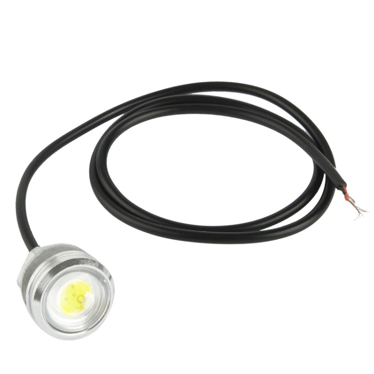 3W Waterproof Eagle Eye Light White LED Light for Vehicles, Cable Length: 60cm(Silver) - In Car by buy2fix | Online Shopping UK | buy2fix