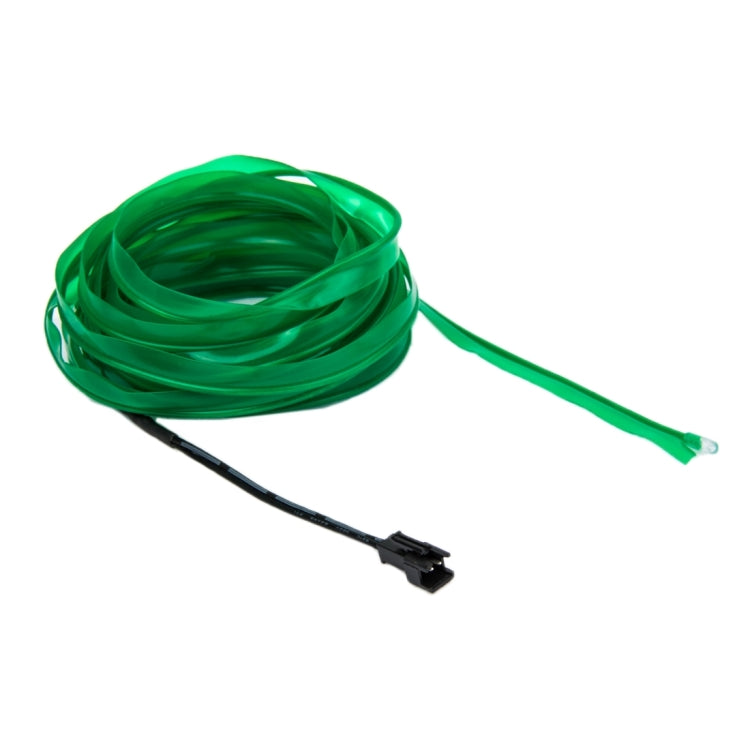 EL Cold Green Light Waterproof Flat Flexible Car Strip Light with Driver for Car Decoration, Length: 5m(Green) - In Car by buy2fix | Online Shopping UK | buy2fix