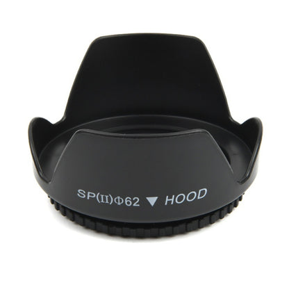 62mm Lens Hood for Cameras(Screw Mount)(Black) - Camera Accessories by buy2fix | Online Shopping UK | buy2fix