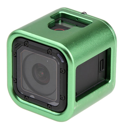 Housing Shell CNC Aluminum Alloy Protective Cage with Insurance Back Cover for GoPro HERO5 Session /HERO4 Session /HERO Session(Green) - DJI & GoPro Accessories by buy2fix | Online Shopping UK | buy2fix