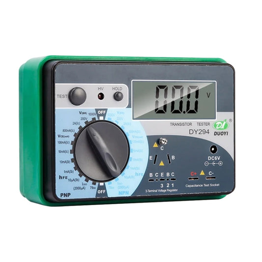 DY294 Professional 2.7 inch LCD Digital Transistor Parameter Tester Meter (4*AA) - Battery & Resistance Tester by buy2fix | Online Shopping UK | buy2fix