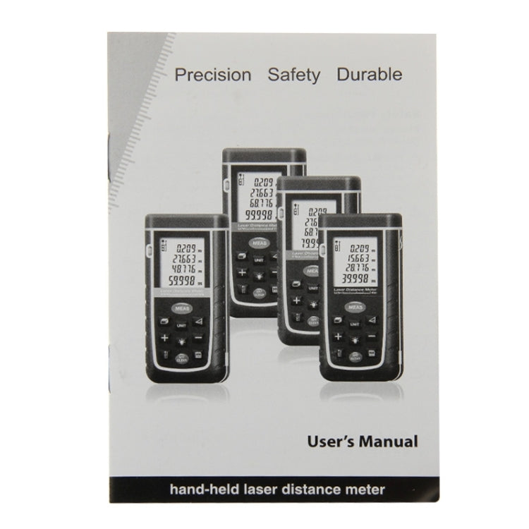 RZ-A60 1.9 inch LCD 60m Hand-held Laser Distance Meter with Level Bubble - Consumer Electronics by buy2fix | Online Shopping UK | buy2fix