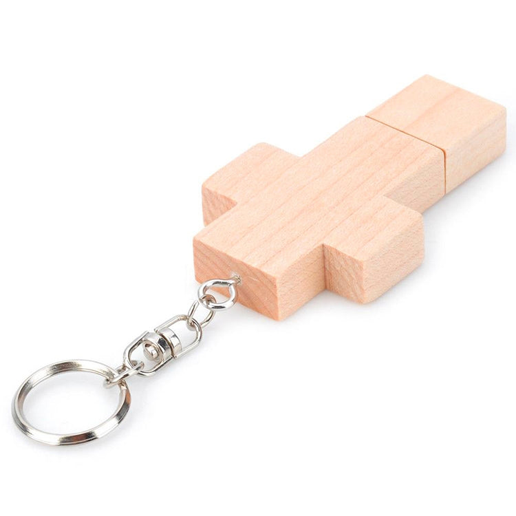 8 GB Wood Cross Style USB Flash Disk - Computer & Networking by buy2fix | Online Shopping UK | buy2fix