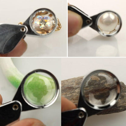 10X - 20X Portable & Rotatable Handheld Jewelry Loupe Magnifier Reading Magnifier (MG22181)(Silver) - Detection Jewelry by buy2fix | Online Shopping UK | buy2fix