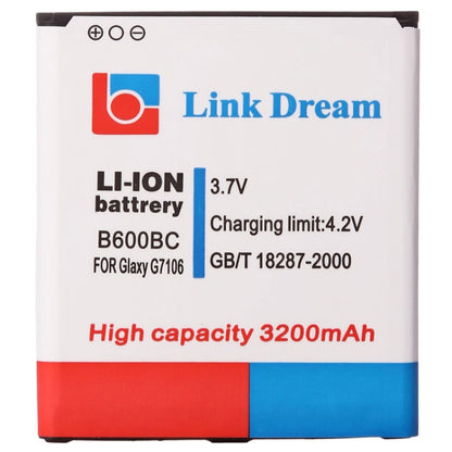 Link Dream High Quality 3200mAh Replacement Battery for Galaxy Grand 2 / G7106 (B600BC) - For Samsung by buy2fix | Online Shopping UK | buy2fix