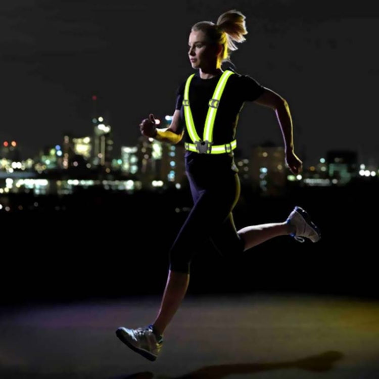 Night Riding Running Flexible Reflective Safety Vest(Black) - Reflective Safety Clothing by buy2fix | Online Shopping UK | buy2fix
