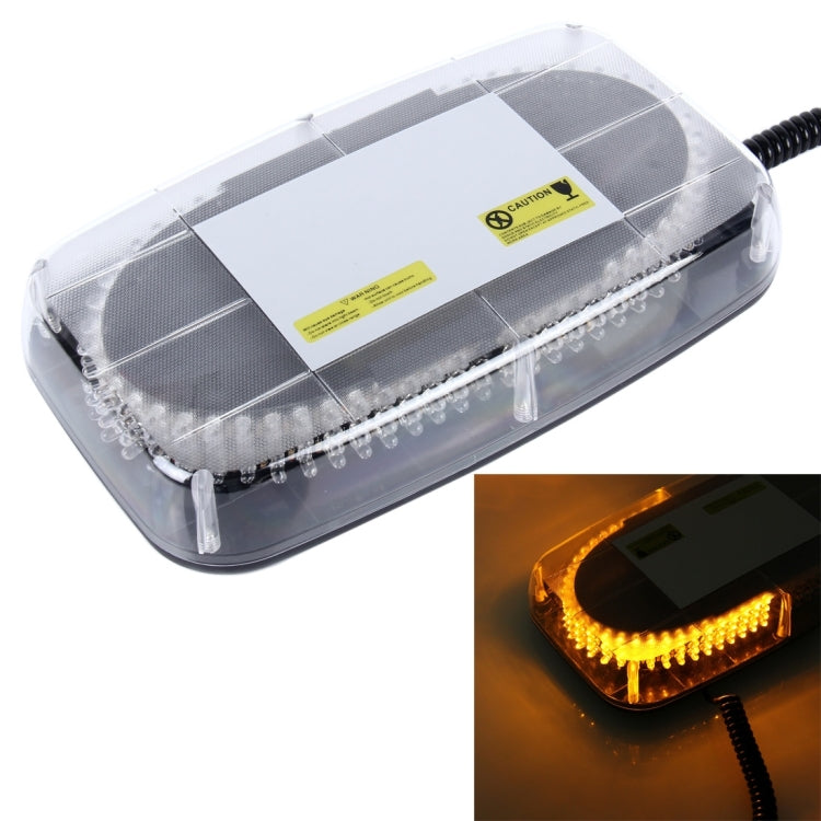 25W 240 LED Warning Mini Light Bar Strobe Light, Yellow Light - In Car by buy2fix | Online Shopping UK | buy2fix