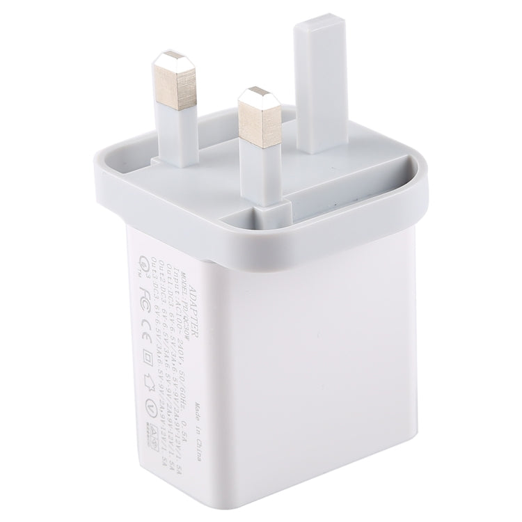 3A Max Output USB-PD + Dual QC3.0 USB Ports Travel Fast Charger, UK Plug - Apple Accessories by buy2fix | Online Shopping UK | buy2fix