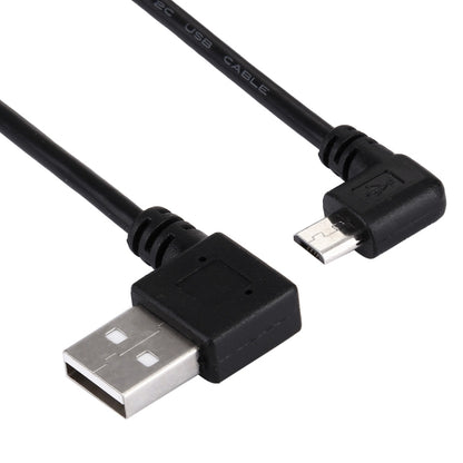 20cm USB 2.0 Male Angle Left to Left Turn Micro USB Male Angle Data Charging Cable - Micro USB Cable by buy2fix | Online Shopping UK | buy2fix