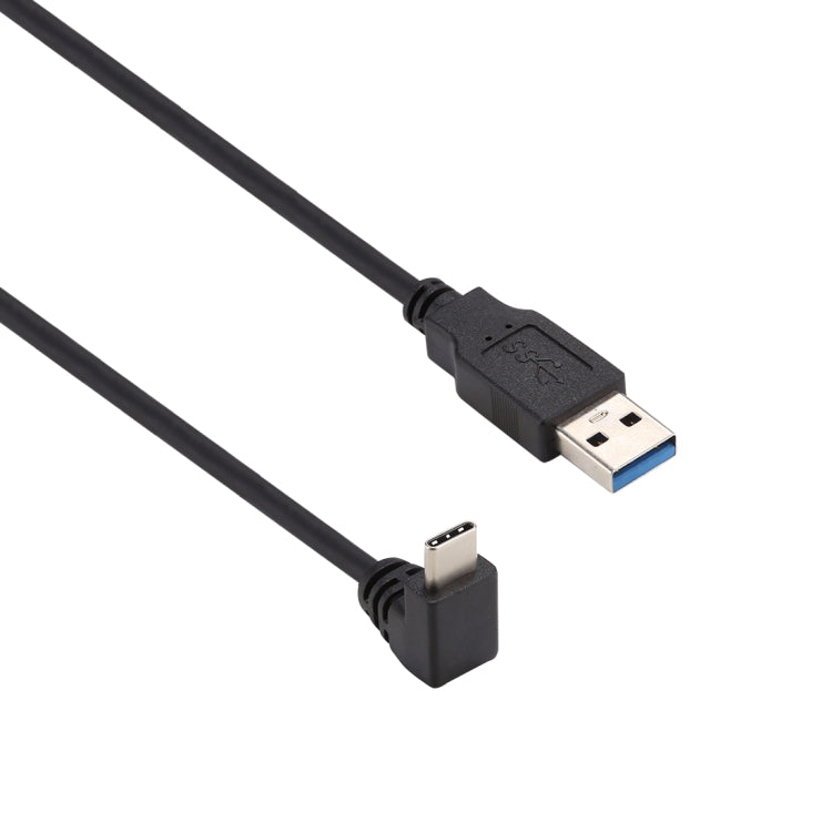 1m USB-C / Type-C Male Elbow to USB 3.0 Male Data Charge Extension Cable - USB-C & Type-C Cable by buy2fix | Online Shopping UK | buy2fix