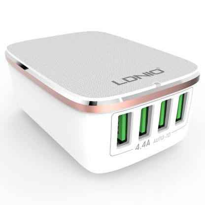 LDNIO A4404 4.4A 4 x USB Ports Smart Travel Charger, US Plug - USB Charger by LDNIO | Online Shopping UK | buy2fix