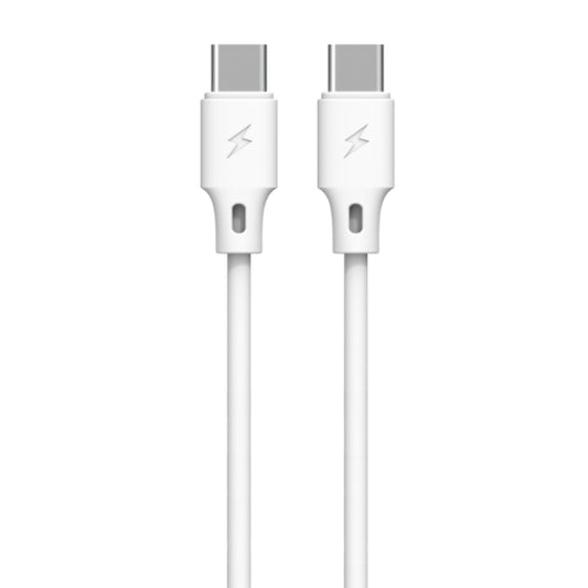 WK WDC-106 3A Type-C / USB-C to Type-C / USB-C Full Speed Charging Data Cable, Length: 1m (White) - USB-C & Type-C Cable by WK | Online Shopping UK | buy2fix