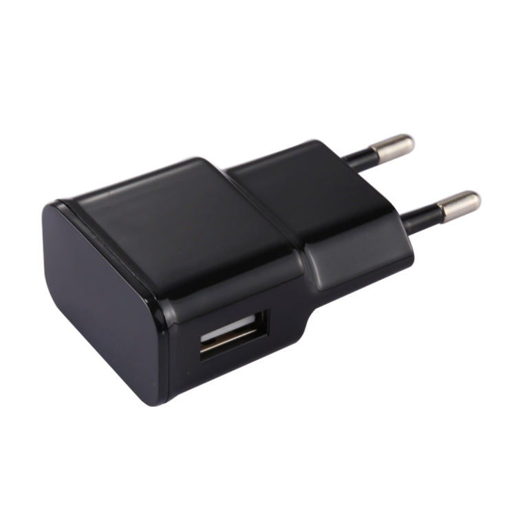 5V 2.1A Intelligent Identification USB Charger with 1m USB to USB-C / Type-C Charging Cable, EU Plug, For Galaxy S8 & S8 + / LG G6 / Huawei P10 & P10 Plus / Xiaomi Mi 6 & Max 2 and other Smartphones(Black) - Mobile Accessories by buy2fix | Online Shopping UK | buy2fix