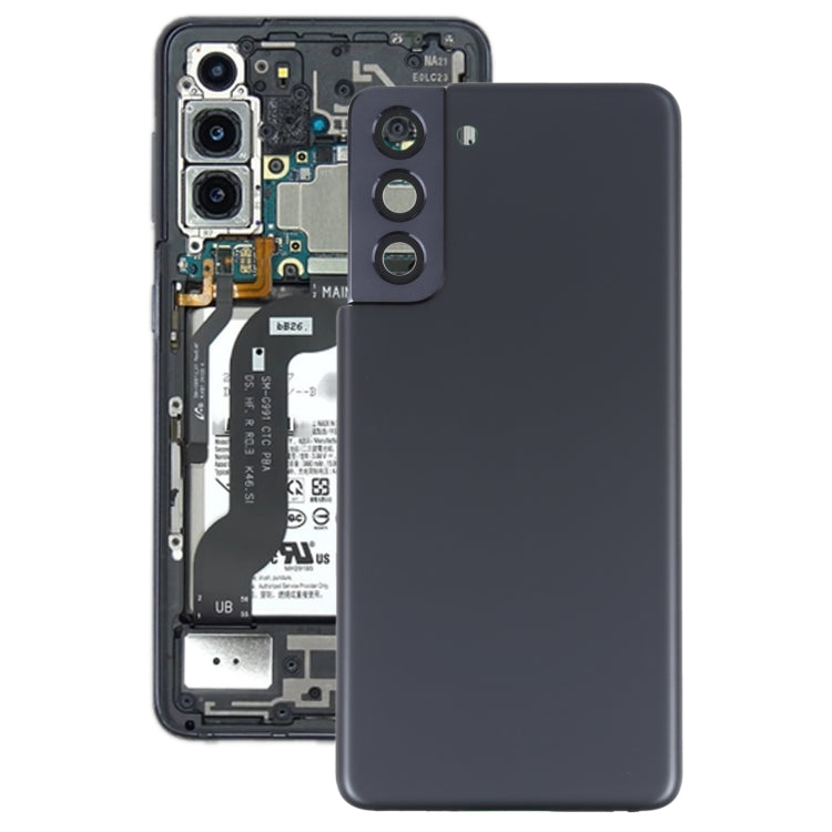 For Samsung Galaxy S21 5G Battery Back Cover with Camera Lens Cover (Black) - Galaxy S Series Parts by buy2fix | Online Shopping UK | buy2fix