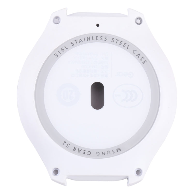 Rear Housing Cover with Glass Lens For Samsung Gear S2 SM-R720 (White) - For Samsung by buy2fix | Online Shopping UK | buy2fix