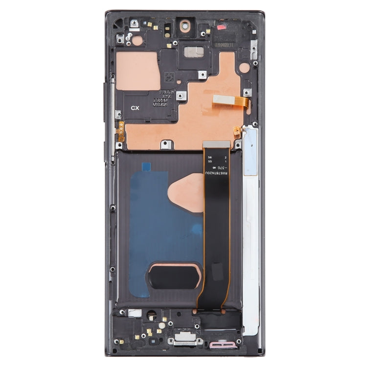 For Samsung Galaxy Note20 Ultra 5G SM-N986B 6.67 inch OLED LCD Screen Digitizer Full Assembly with Frame (Black) - LCD Screen by buy2fix | Online Shopping UK | buy2fix