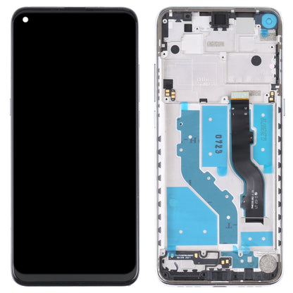 LCD Screen and Digitizer Full Assembly with Frame for TCL 10L / 10 Lite T770H(Silver) - For TCL by buy2fix | Online Shopping UK | buy2fix