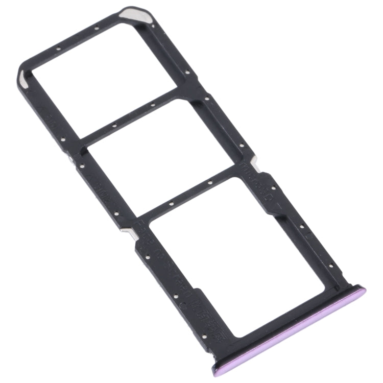 For OPPO Reno5 Lite / Reno5 F / A94 4G SIM Card Tray + SIM Card Tray + Micro SD Card Tray (Purple) - Repair & Spare Parts by buy2fix | Online Shopping UK | buy2fix