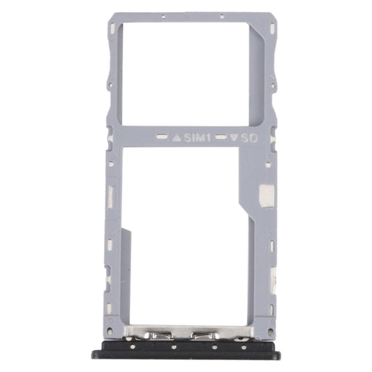 For TCL 20Y Original SIM Card Tray + Micro SD Card Tray (Black) - For TCL by buy2fix | Online Shopping UK | buy2fix