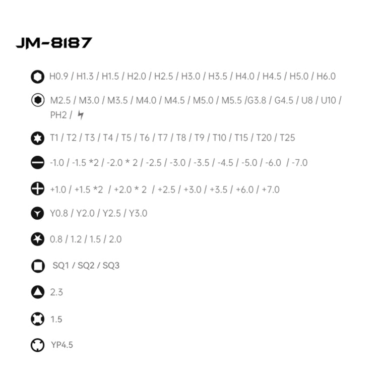 JAKEMY JM-8187 83 in 1 Magnetic Screwdriver Set - Screwdriver Set by JAKEMY | Online Shopping UK | buy2fix