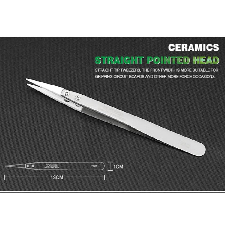 BAKU BA-I7-72MZ Stainless Steel Straight Tweezers - Tweezers by BAKU | Online Shopping UK | buy2fix