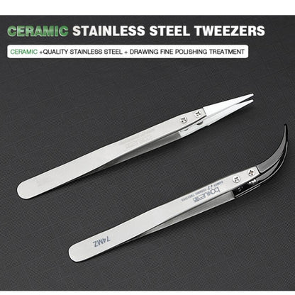 BAKU BA-I7-72MZ Stainless Steel Straight Tweezers - Tweezers by BAKU | Online Shopping UK | buy2fix