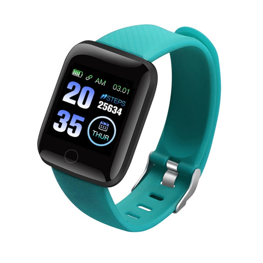 116plus 1.3 inch Color Screen Smart Bracelet IP67 Waterproof, Support Call Reminder/ Heart Rate Monitoring /Blood Pressure Monitoring/ Sleep Monitoring/Excessive Sitting Reminder/Blood Oxygen Monitoring(Green) - Smart Wear by buy2fix | Online Shopping UK | buy2fix