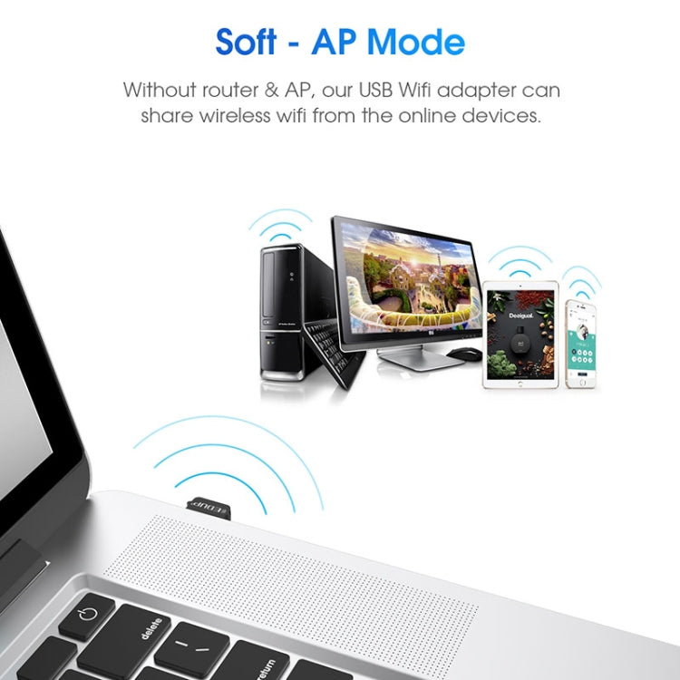 EDUP EP-AC1651 USB WIFI Adapter 650Mbps Dual Band 5G/2.4GHz External Wireless Network Card Wifi Dongle Receiver for Laptop Windows MacOS -  by EDUP | Online Shopping UK | buy2fix