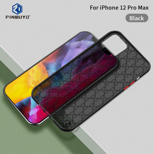 For iPhone 12 Pro Max PINWUYO Series 2 Generation PC + TPU Anti-drop All-inclusive Protective Case(Black) - iPhone 12 Pro Max Cases by PINWUYO | Online Shopping UK | buy2fix