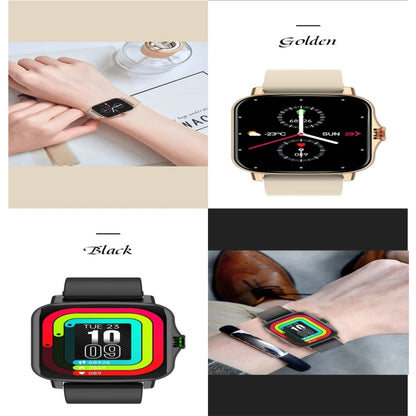 FM08 1.69 inch Color Screen Smart Watch IP67 Waterproof,Support Heart Rate Monitoring/Blood Pressure Monitoring/Blood Oxygen Monitoring/Sleep Monitoring(Gold) - Smart Wear by buy2fix | Online Shopping UK | buy2fix