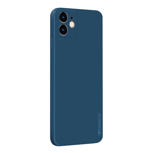 For iPhone 11 PINWUYO Sense Series Liquid Silicone TPU Mobile Phone Case (Blue) - iPhone 11 Cases by PINWUYO | Online Shopping UK | buy2fix