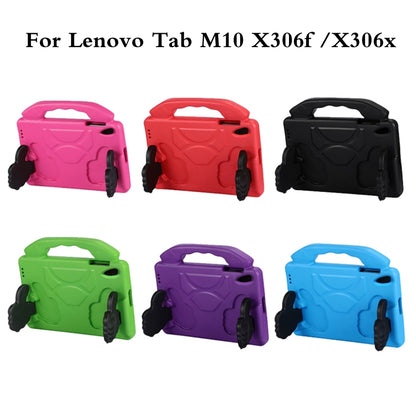 For Lenovo Tab M10 HD 2nd Gen TB-X306X/F/N 2020 EVA Shockproof Tablet Case with Thumb Bracket(Purple) - Mobile Accessories by buy2fix | Online Shopping UK | buy2fix