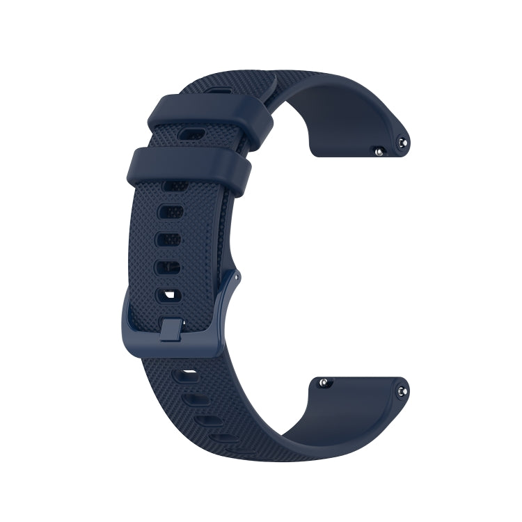 For Xiaomi Watch S1 22mm Checkered Silicone Watch Band(Blue) - Smart Wear by buy2fix | Online Shopping UK | buy2fix