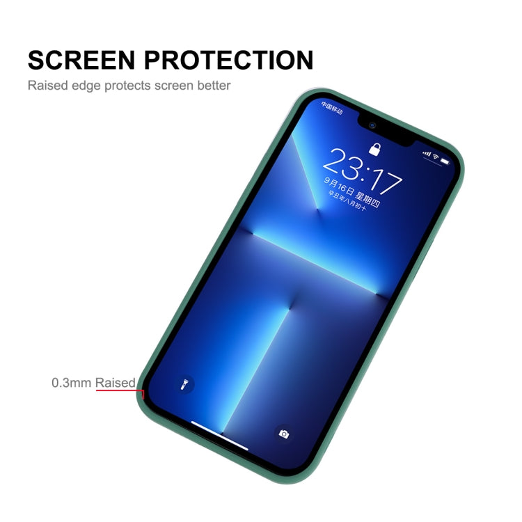 For iPhone 12 Pro ENKAY Liquid Silicone Phone Case(Dark Green) - iPhone 12 / 12 Pro Cases by ENKAY | Online Shopping UK | buy2fix