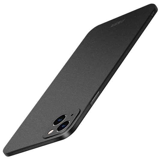 For iPhone 14 MOFI Fandun Series Frosted PC Ultra-thin Phone Case(Black) - iPhone 14 Cases by MOFI | Online Shopping UK | buy2fix