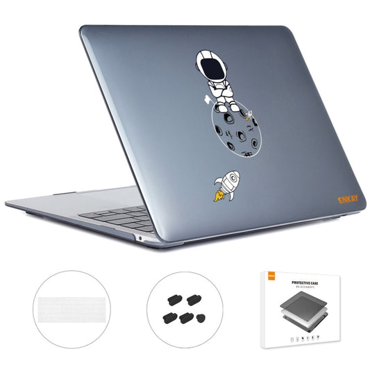 For MacBook Pro 13.3 A1708 ENKAY Hat-Prince 3 in 1 Spaceman Pattern Laotop Protective Crystal Case with TPU Keyboard Film / Anti-dust Plugs, Version:EU(Spaceman No.4) - MacBook Pro Cases by ENKAY | Online Shopping UK | buy2fix