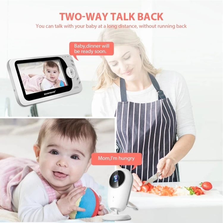 VB608 4.3 inch Wireless Video Baby Monitor IR LED Night Vision Intercom Surveillance Camera(AU Plug) - Security by buy2fix | Online Shopping UK | buy2fix