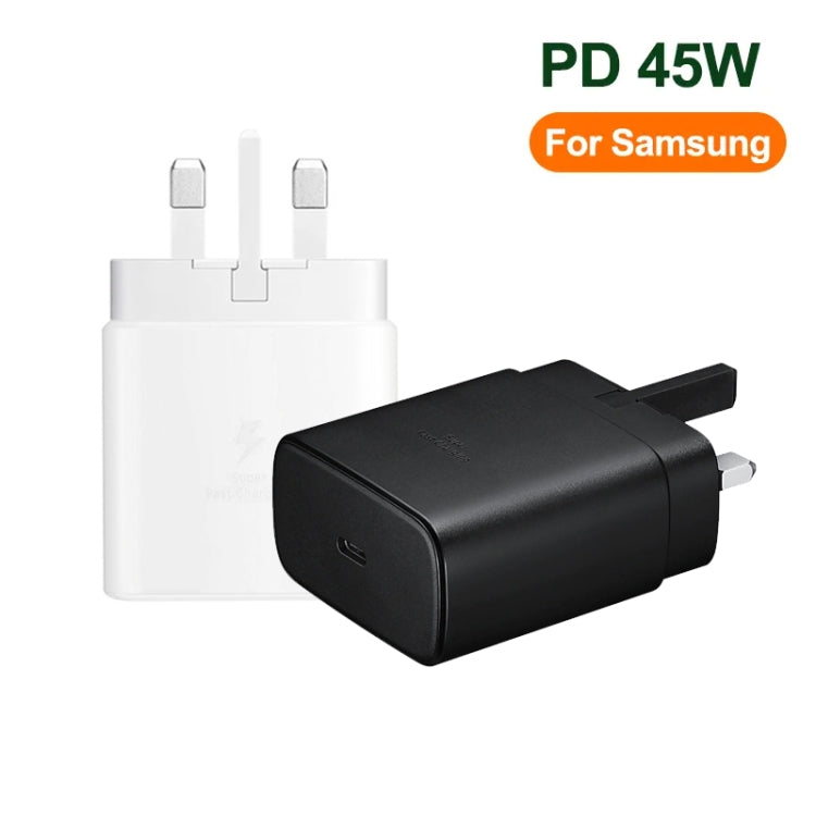 M135 45W USB-C / Type-C Port Fast Charger, UK Plug(White) -  by buy2fix | Online Shopping UK | buy2fix